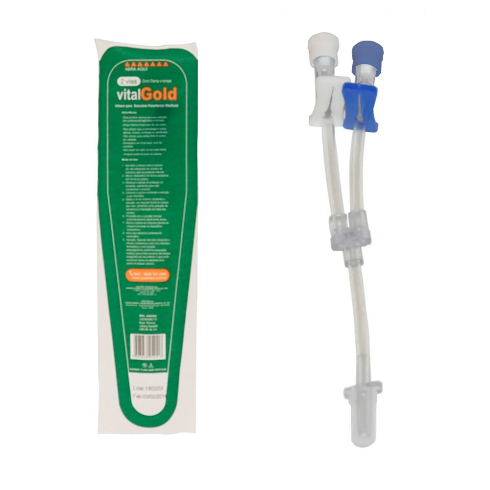 Equipo Multivias 2 vias com Clamp (Polifix) - VitaGold - Hospitalar ...